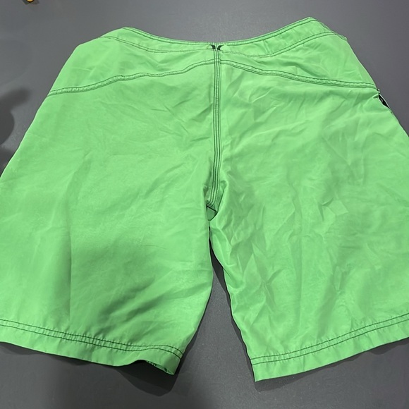 HURLEY Men’s Board Shorts Bathing Suit Swim Trunks Medium Green - Picture 4 of 4